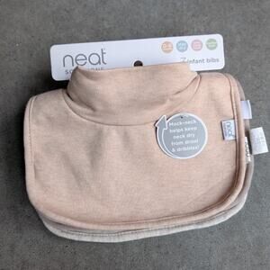 Neat Solutions Mockneck Infant Bib Unisex 3 Pack Made in USA Unisex Cotton NEW